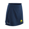 An image of the Loughrea Tennis Club Ladies Skort in Navy with Club Crest on left leg.