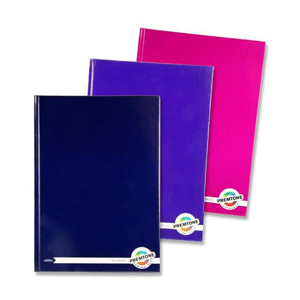 Premto A4 160pg Asst. Hardcover Notebooks (3 Pk)