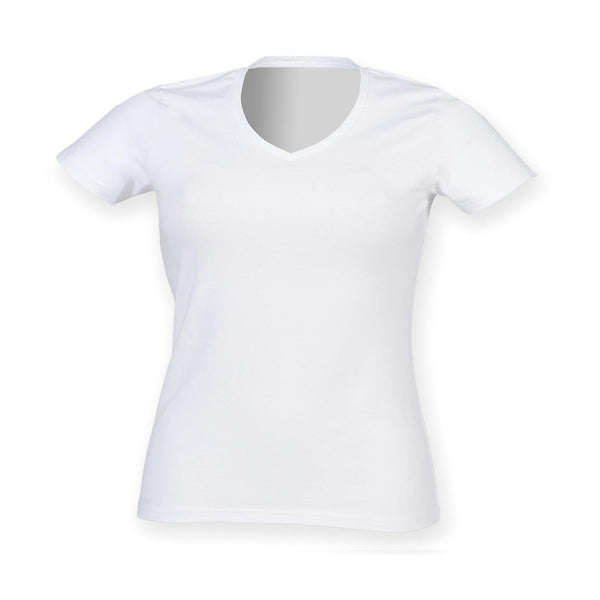 Feel Good Women's Stretch V-neck T-shirt