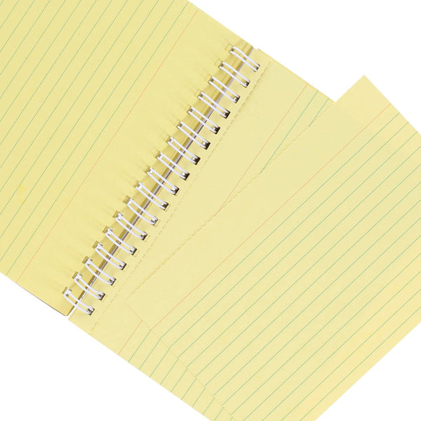 Concept Spiral Bound Pkt. 50 6X4 Index Card (Yellow)