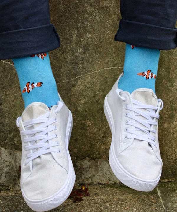 Swole Panda Clown Fish Bamboo Sock