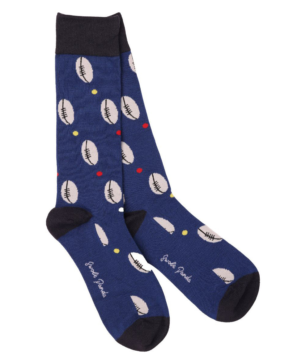 Swole Panda Rugby Balls Bamboo Sock