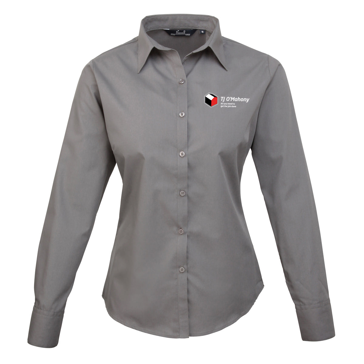 TJ O'Mahony PR300 Ladies Long Sleeve Poplin Blouse