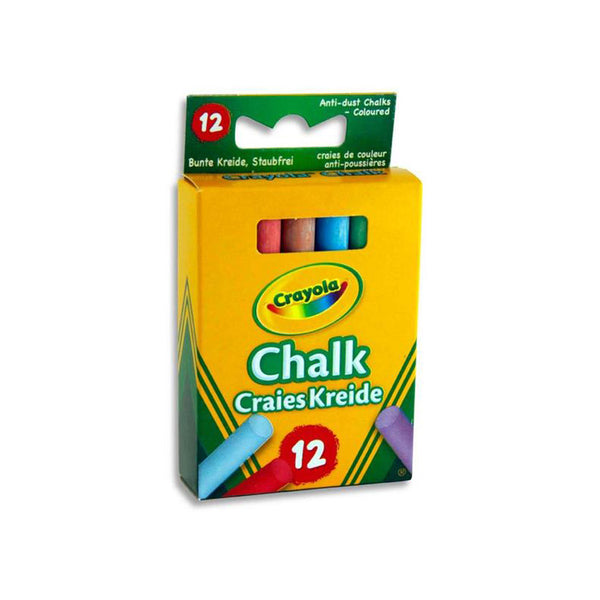 Crayola Box Coloured Chalk (12 PK)