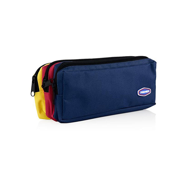 3 Pocket Zip Pencil Case