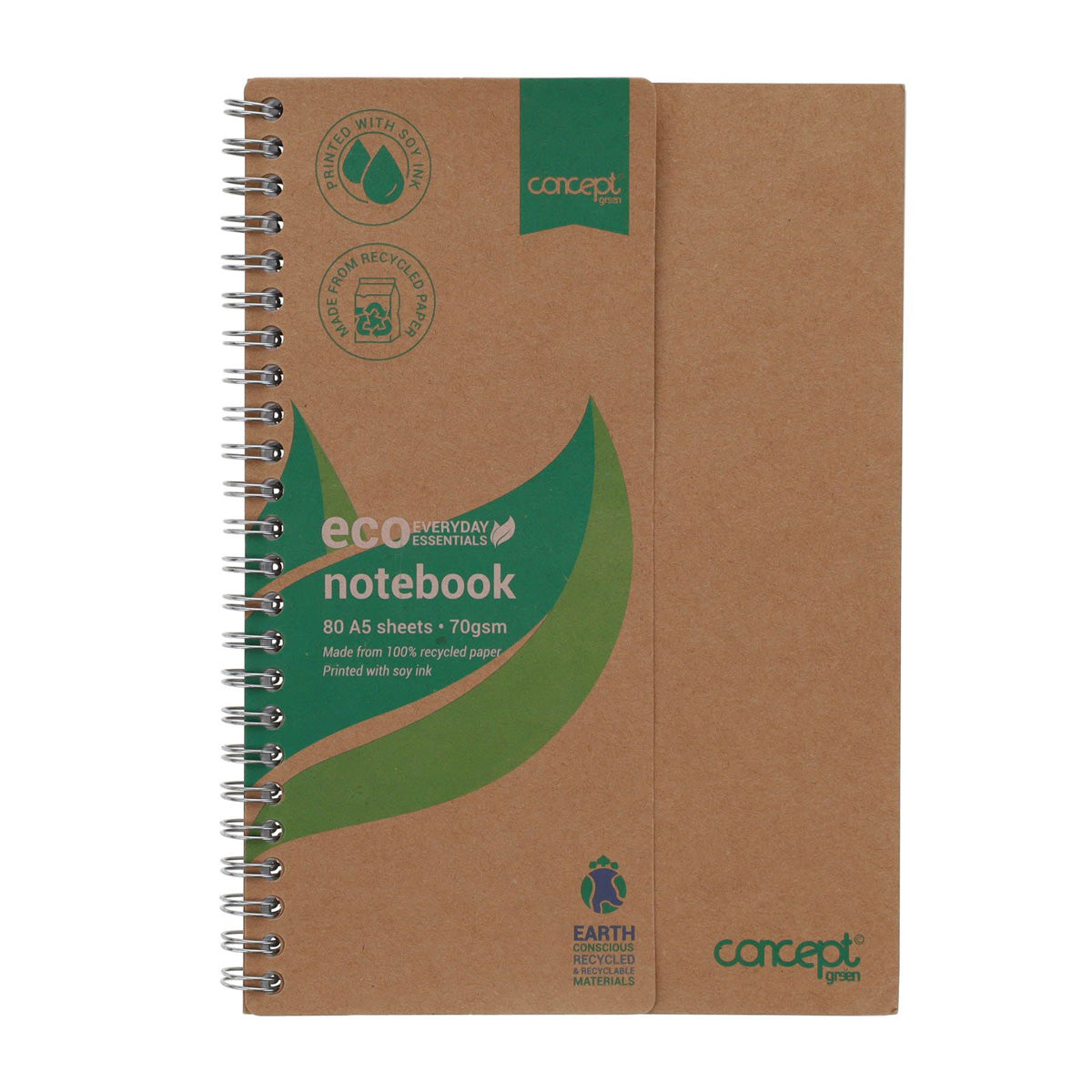 Concept Green A5 Notebook 80 Sheets