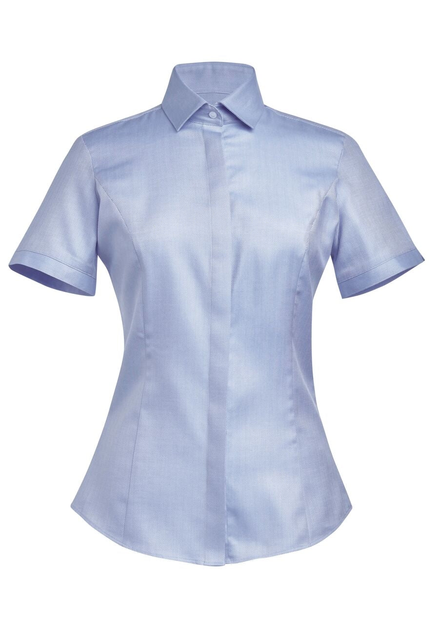 Chianti Blouse Cotton Herringbone