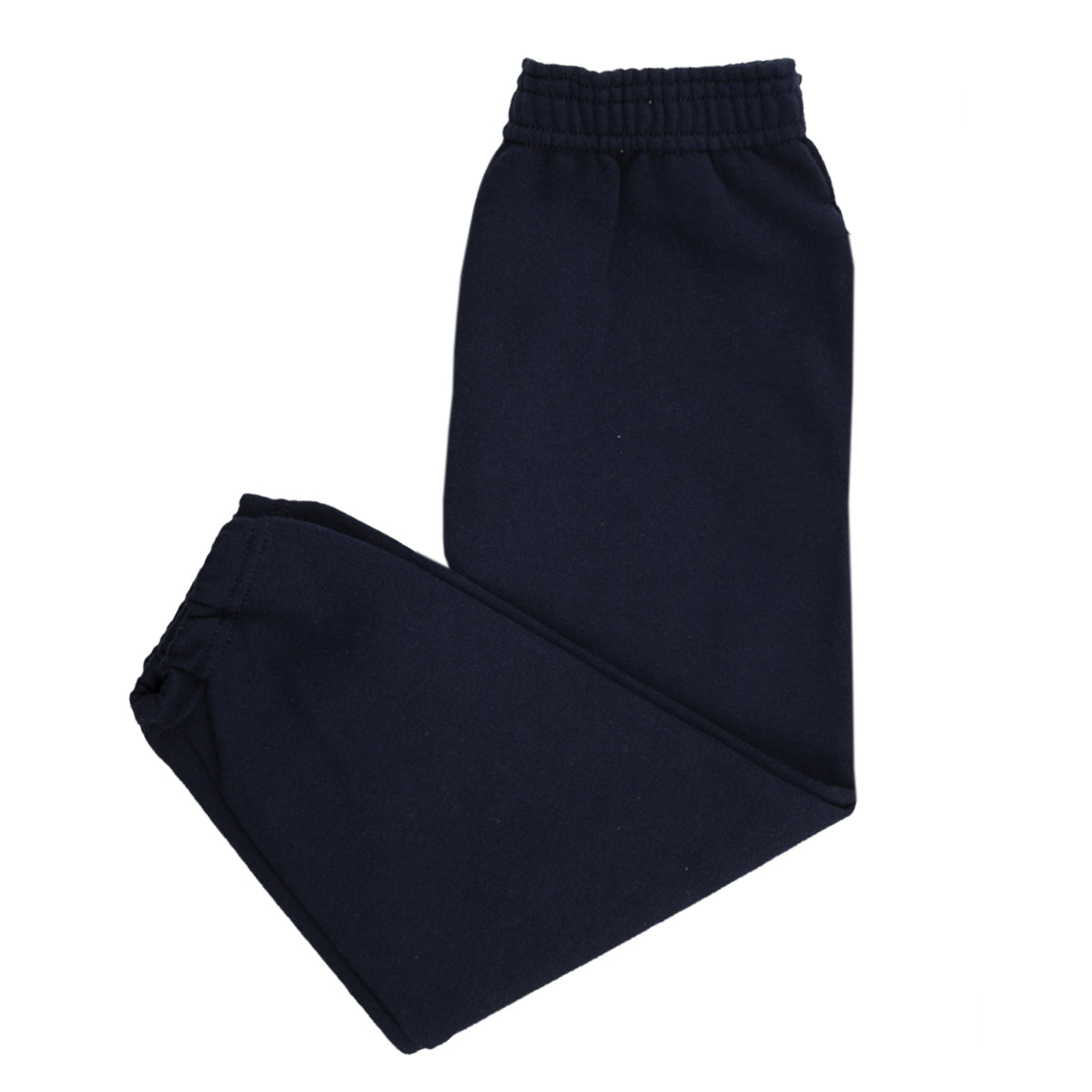 A photo of the Lansdowne Lodge Montessori Tracksuit Bottoms in Navy, flay lay