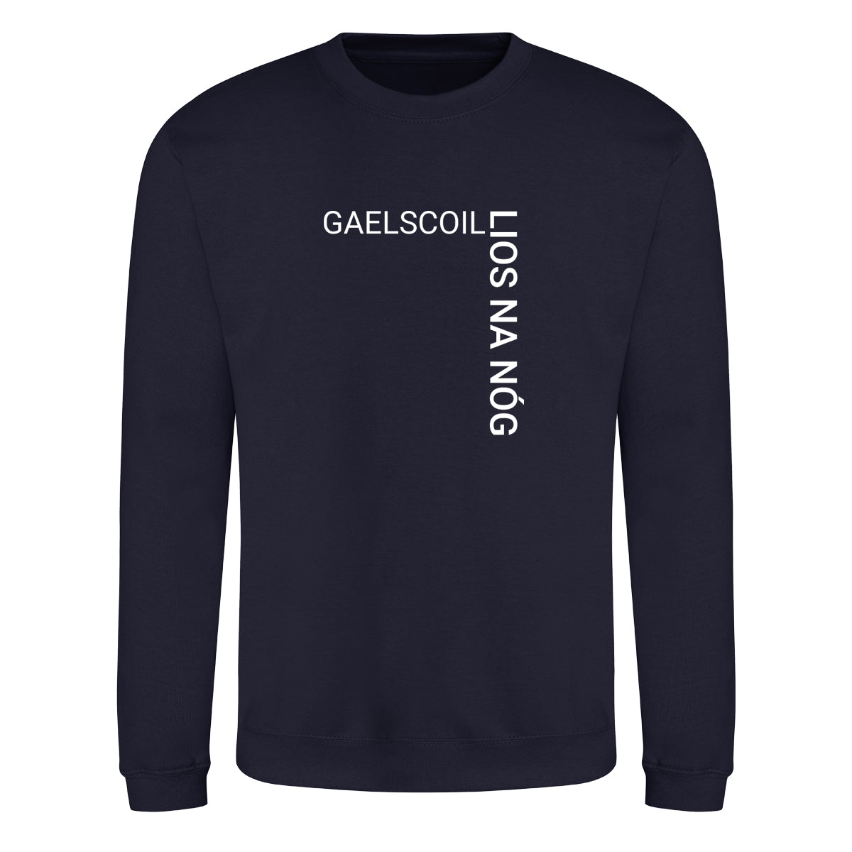 Photo of the Lios na nÓg Senior Sweatshirt in Navy, front view