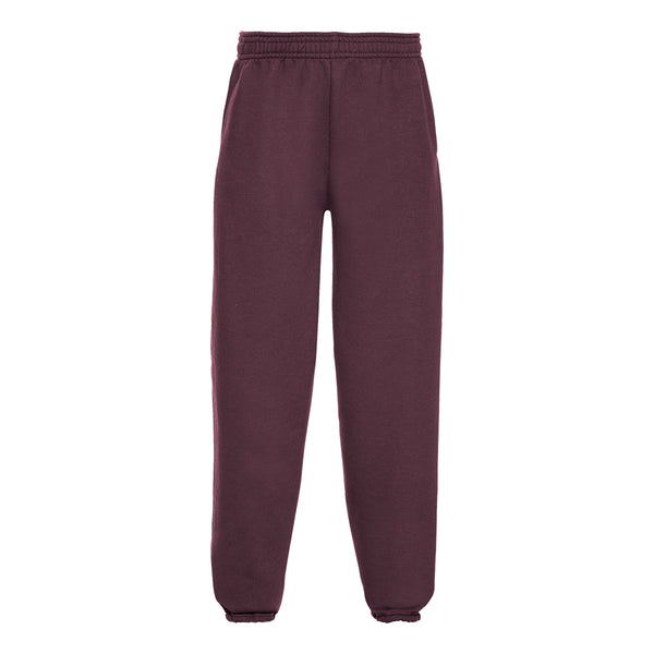 A photo of the Mountpleasant National School Tracksuit Pants in Burgundy