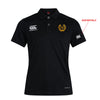 A photo of the Seapoint RC Ladies Polo in Black, with embroidered club crest on left chest. Add initials