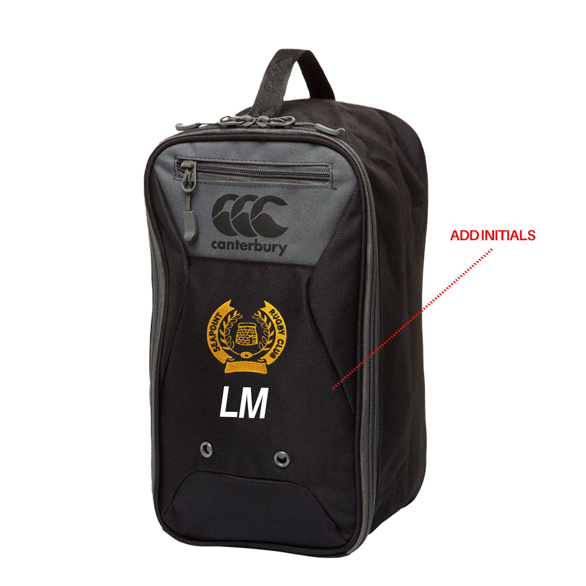 A phot of the Seapoint RC Club Bootbag with embroidered club crest, front center. Add initials