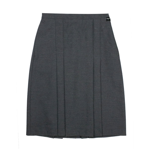 Pictured is the St Laurence College Skirt in Grey.