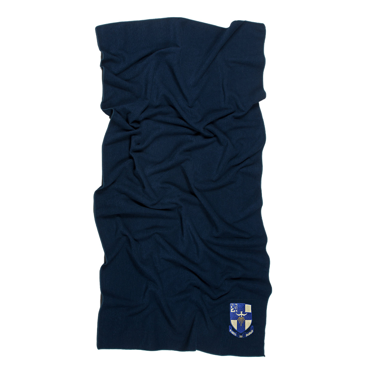 Blackrock College Microfibre Gym Towel with embroidered Blackrock College School Crest