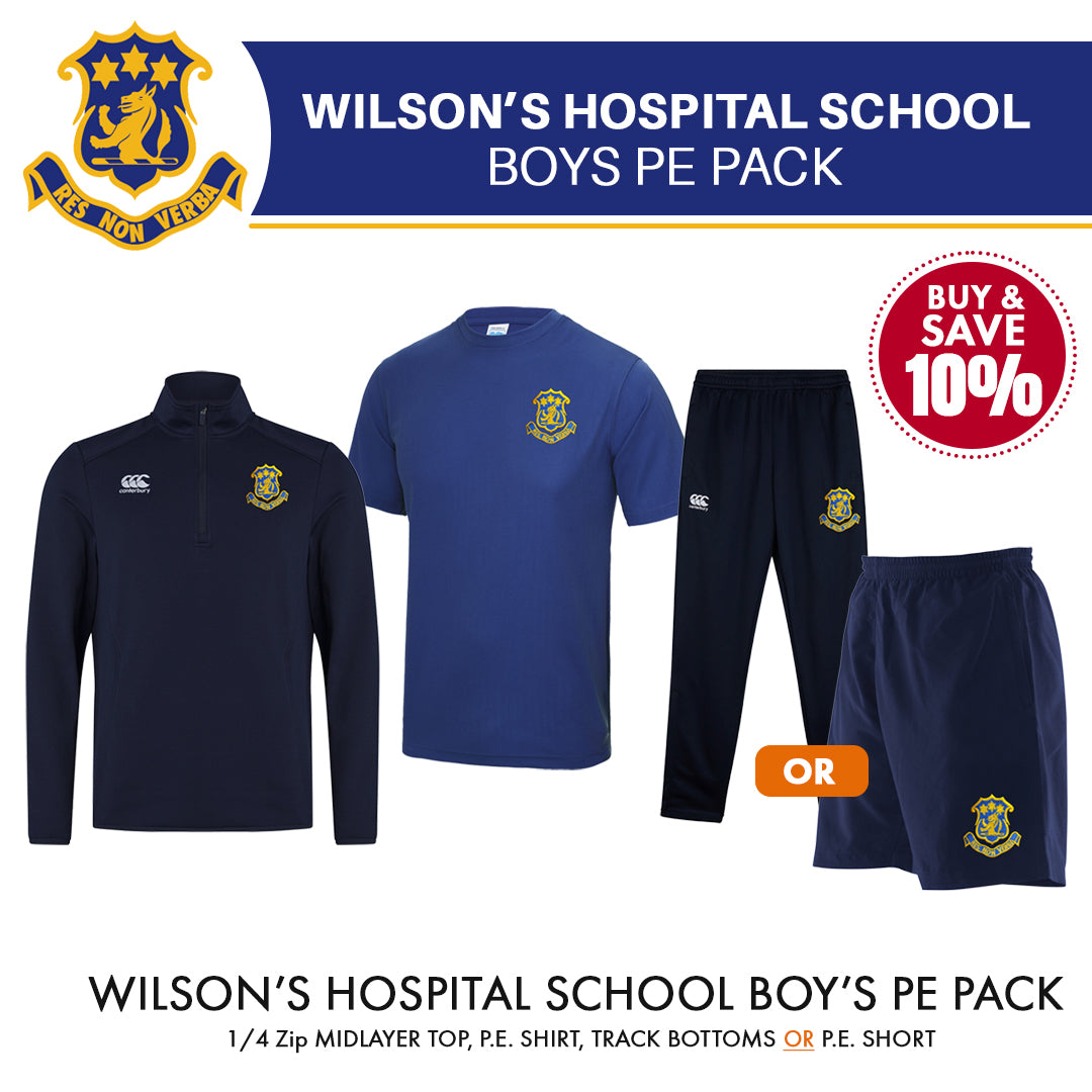 Wilson's Hospital School Boys PE Pack, Buys & Save