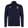 A photo of the Wilson's Hospital 1/4 Zip Midlayer  in Navy, back view