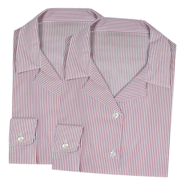 Wine Stripe School Blouse available at Uniformity