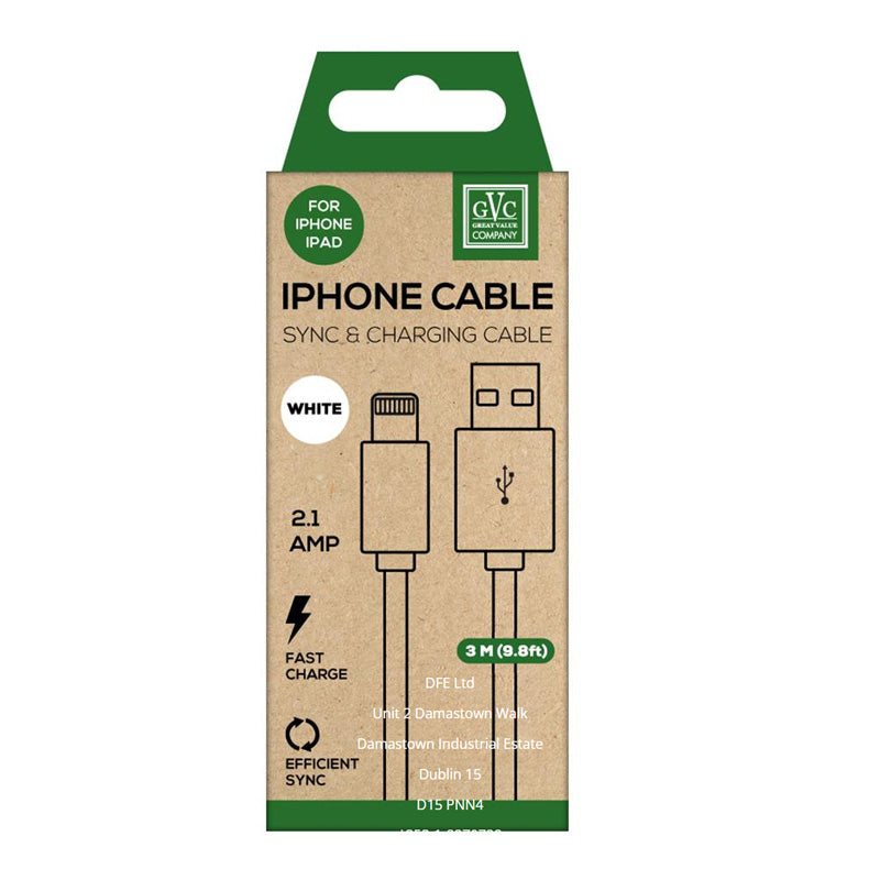 GVC iPhone Cable 3M
