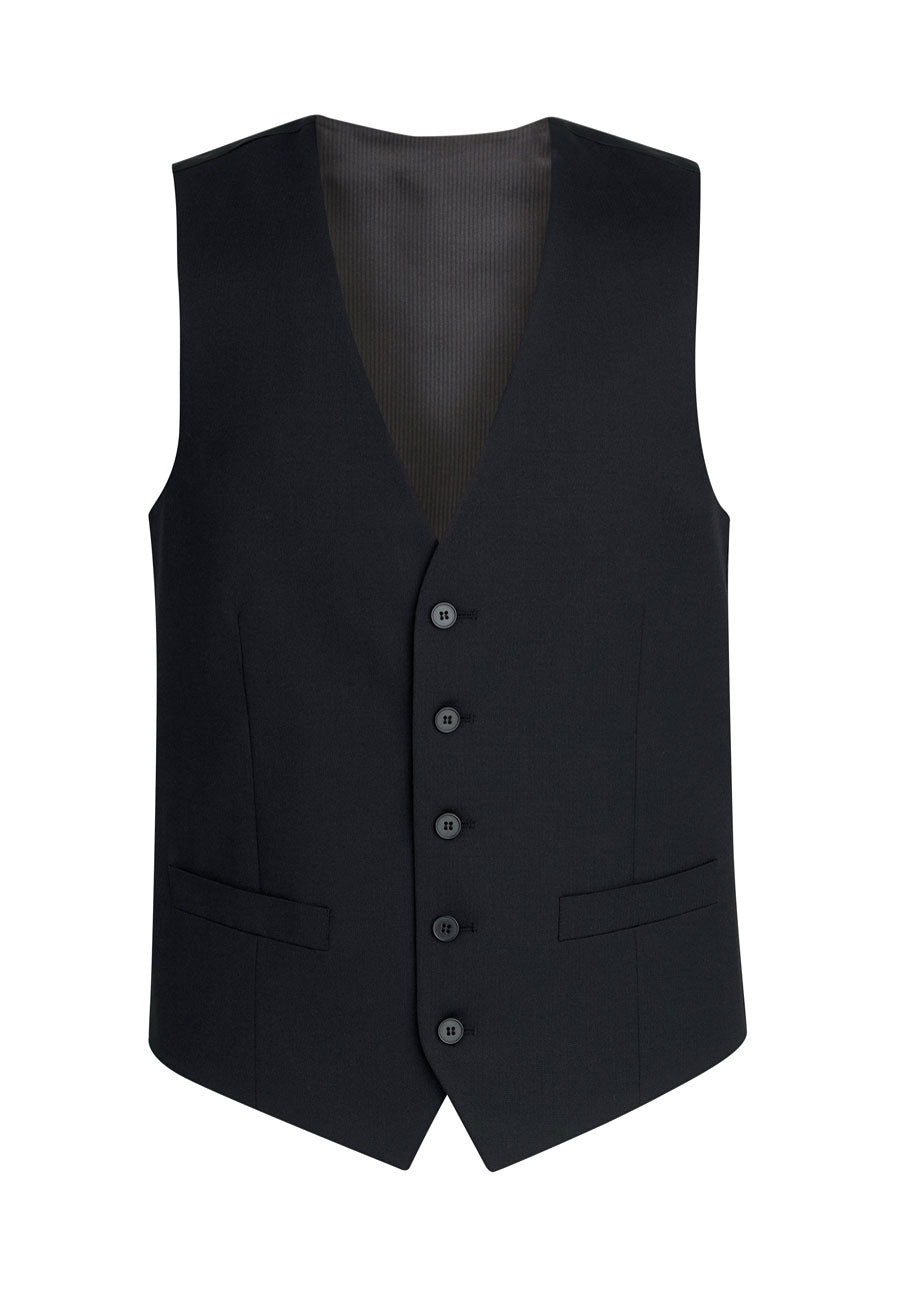 Brook Taverner Capital Mens Waistcoat in Black