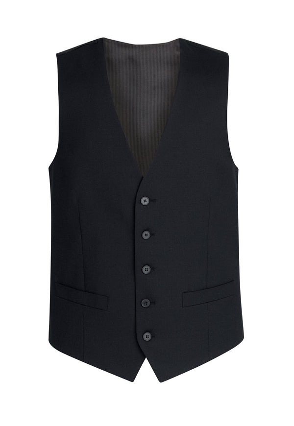 Brook Taverner Capital Mens Waistcoat in Black