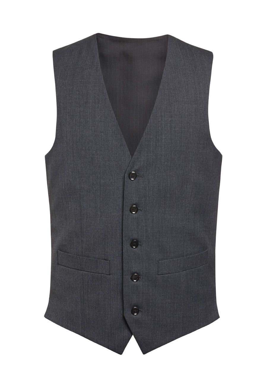 Brook Taverner Capital Mens Waistcoat in Mid Grey