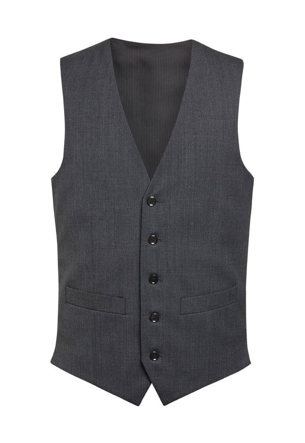 Brook Taverner Capital Mens Waistcoat in Mid Grey