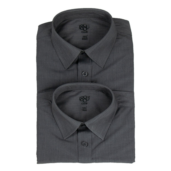 1880 Boy's Grey Shirt (2 Pack)