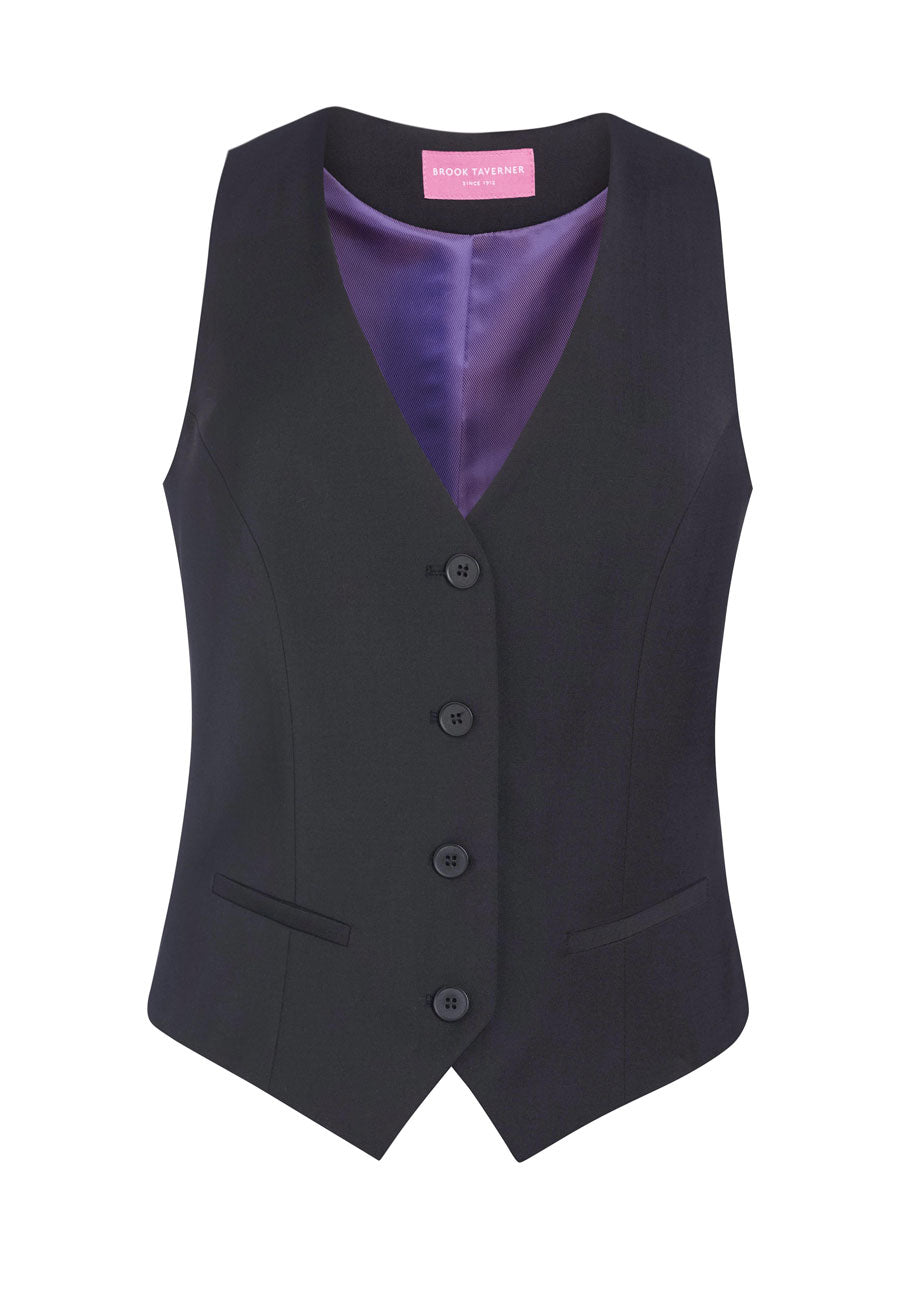 Brook Taverner Scapoli Ladies Waistcoat in Charcoal