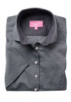 Brook Taverner Victoria Royal Oxford Shirt in Grey