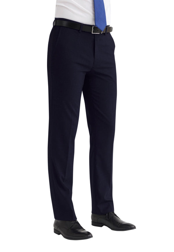  Brook Taverner Monaco Tailored Fit Trouser in Navy