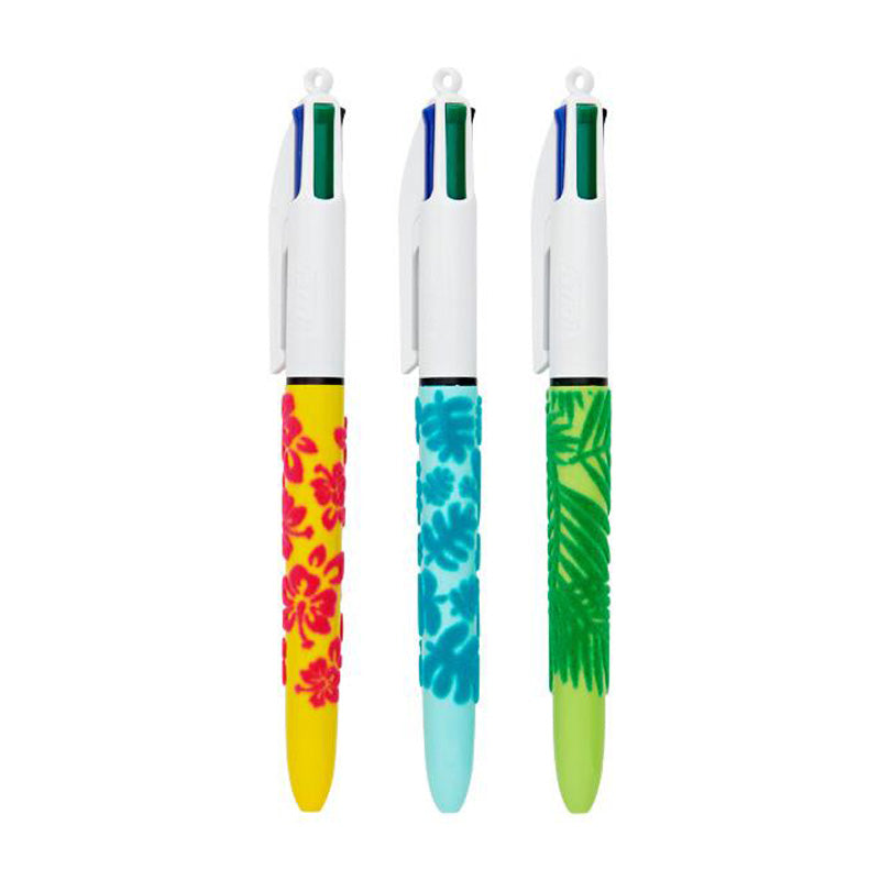 Bic 4 Colour Velours Ballpoint Pen 'Jungle' (3 Pack), , available from Uniformity, your One-Stop-Shop for all your Back to School Essentials.