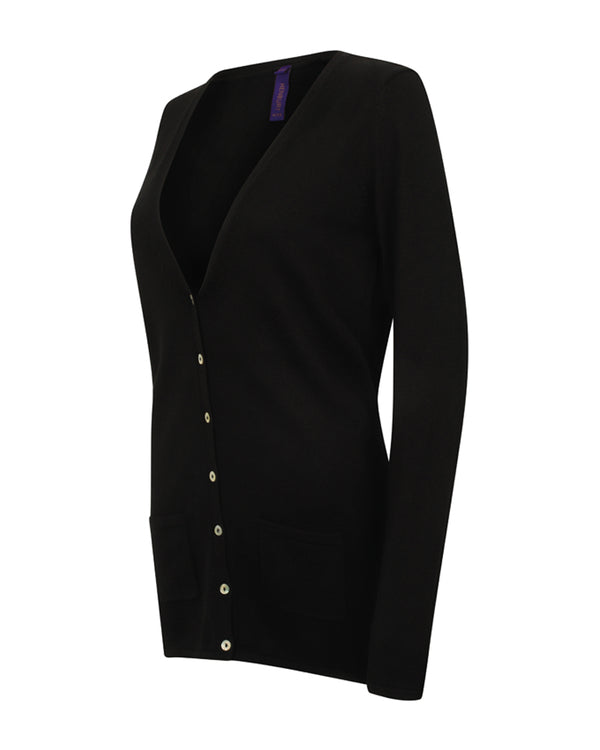 Women's V-Button Cardigan