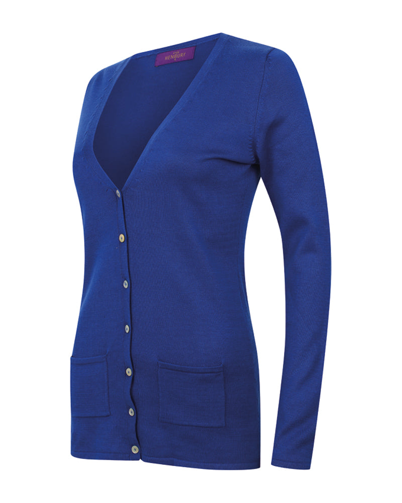 Women's V-Button Cardigan