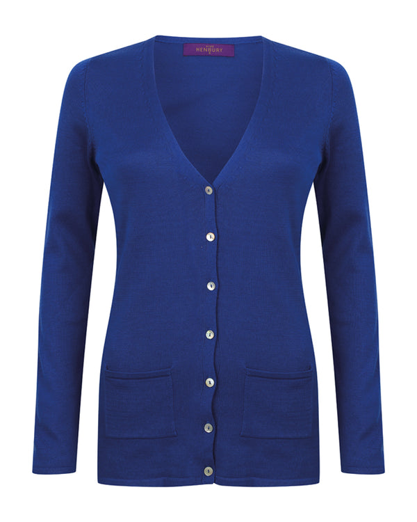 Women's V-Button Cardigan