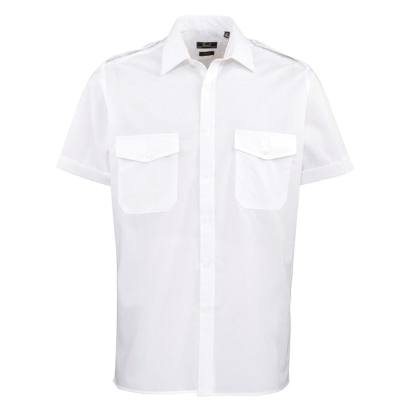 Corporate Wear Mens Short Sleeve Pilot Shirt, available from Uniformity Ireland