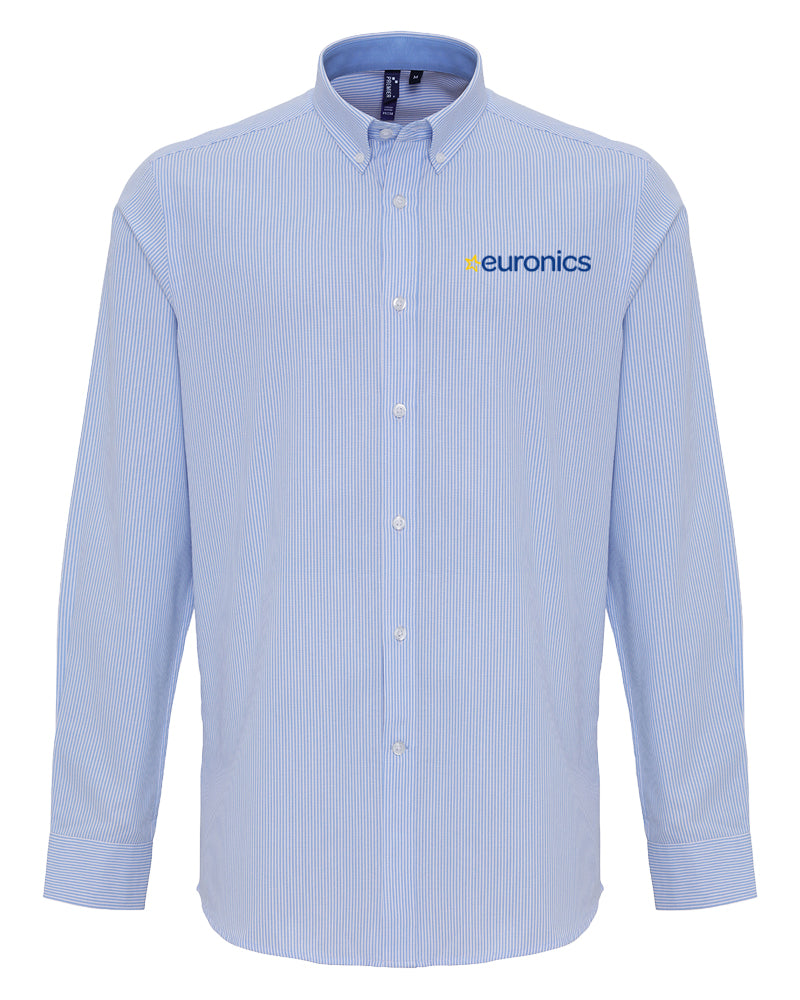Euronics Mens Cotton-rich Oxford Stripes Shirt