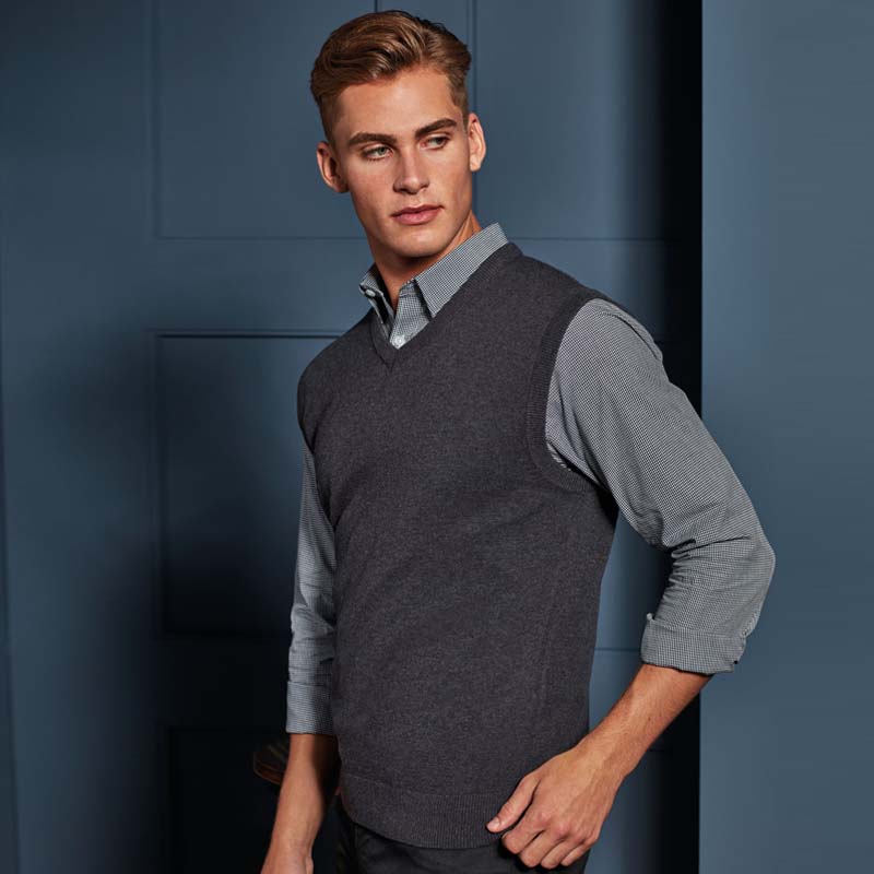 Men's Sleeveless Knitted Sweater