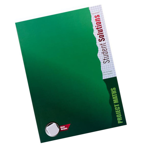 A picture of the Student Solutions A4 128pg Hardcover Math Book, available from Uniformity, your one-stop-shop for all your Back to School Stationery