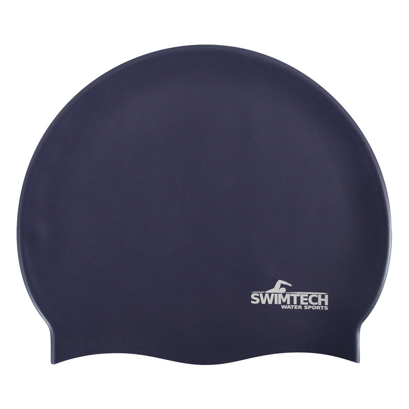 An picture of the SwimTech Silicone Swim Cap in Navy, available from Uniformity