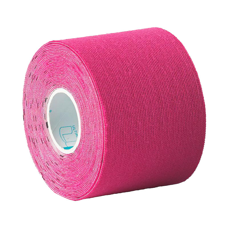 A picture of Ultimate Performance Kinesiology Tape Roll in Pink, available from Uniformity