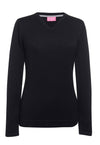 Brook Taverner Atlanta V-neck Jumper in Black