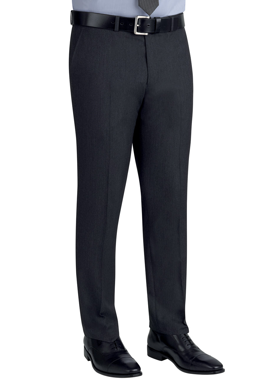 Brook Taverner Cassino Slim Fit Trouser in Charcoal