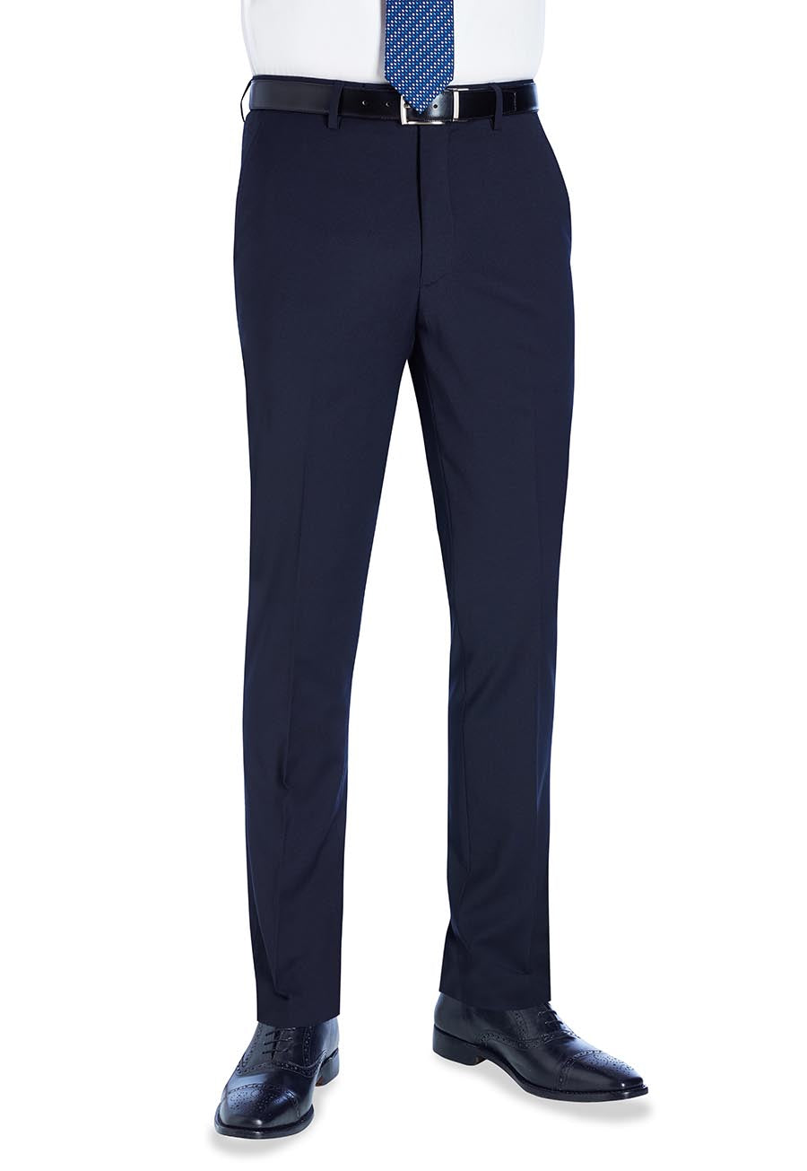 Brook Taverner Cassino Slim Fit Trouser in Navy