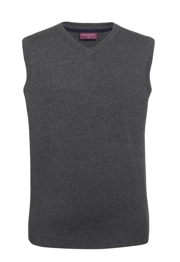 Brook Taverner Detroit V-neck Slipover in Charcoal