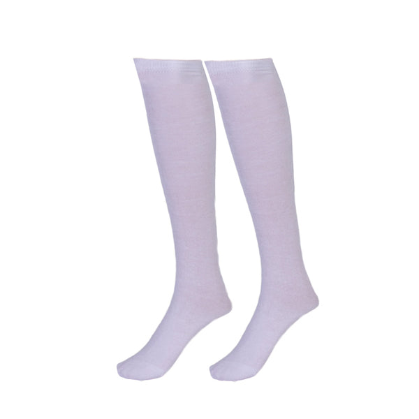 Klassic White Knee High Socks (2 Pack)