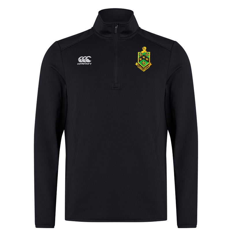 A oicture of the St. Conleth's 1/4 Zip Midlayer, colur black, vailable now from Uniformity school uniform & sports uniform suppliers. Shop online or instore today.