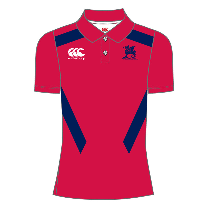 Wesley College Girls PE/Hockey Polo Shirt Red